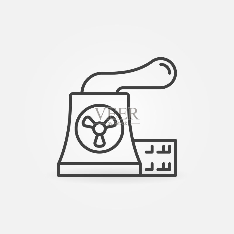 核污染线性概念图标图标素材