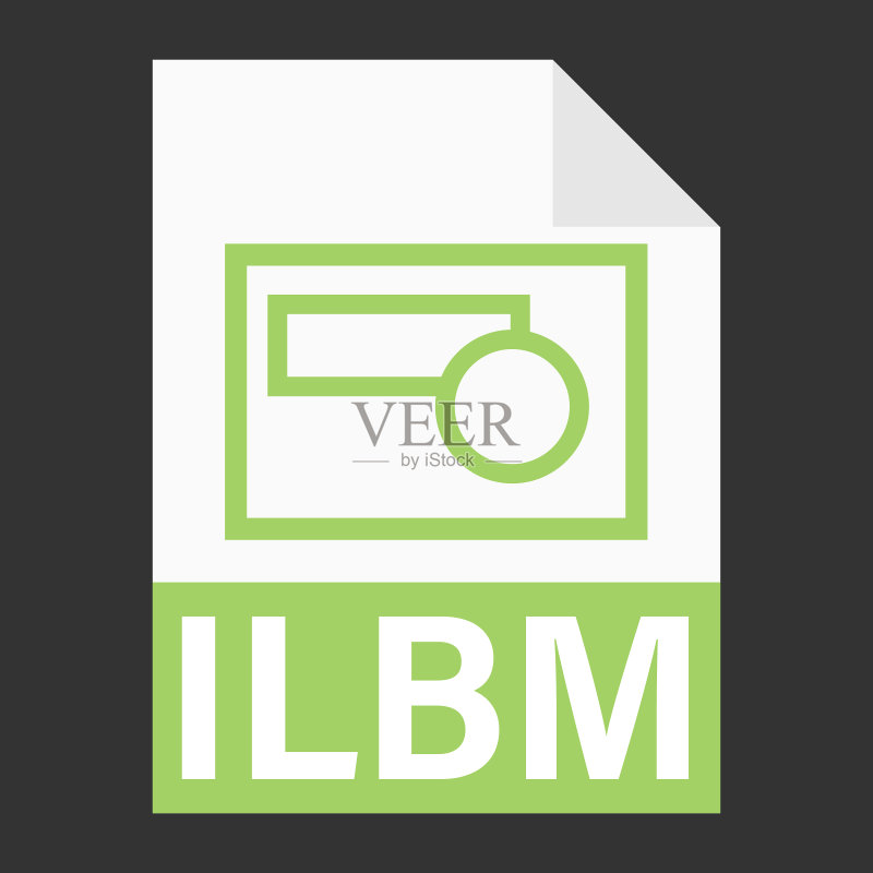 现代扁平风格ILBM文件网页图标图标素材