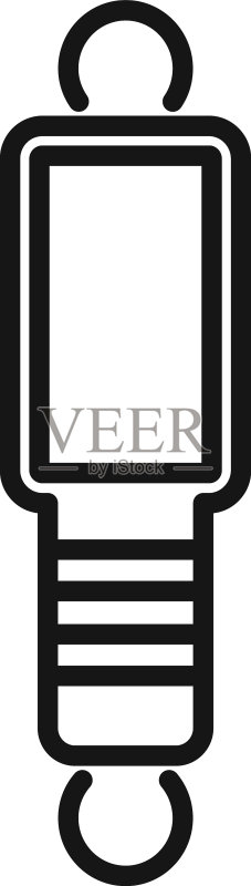 汽车服务灯光图标轮廓油车图标素材