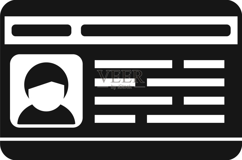 证件卡图标图标素材