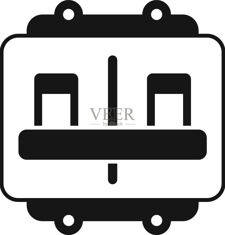 断路器图标,简约保险丝盒图标素材