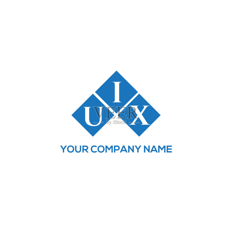 UIX字母标志设计(白色背景)图标素材