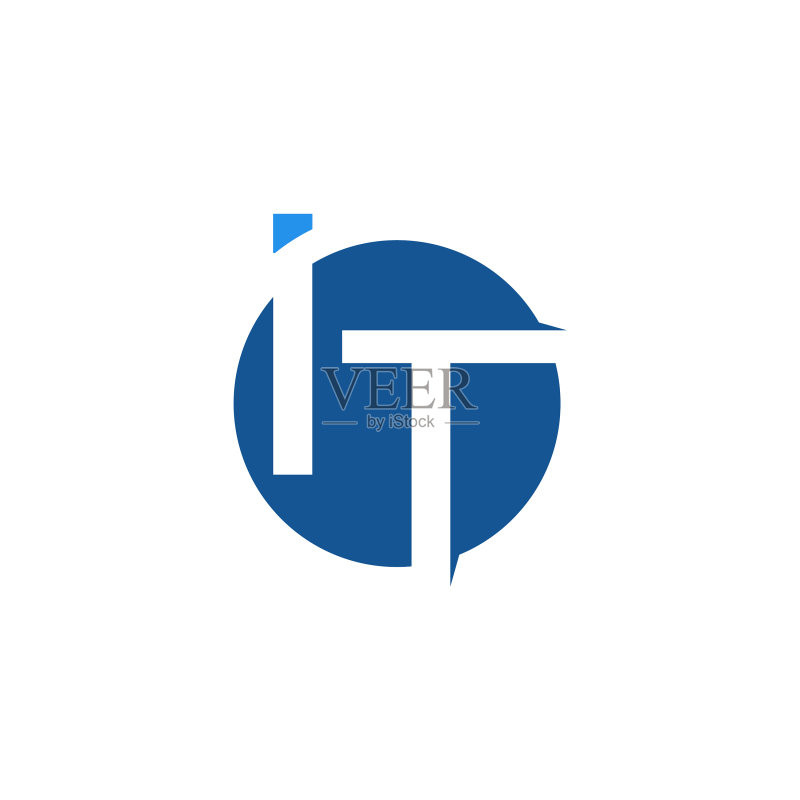 IT首字母排版科技Logo图标素材