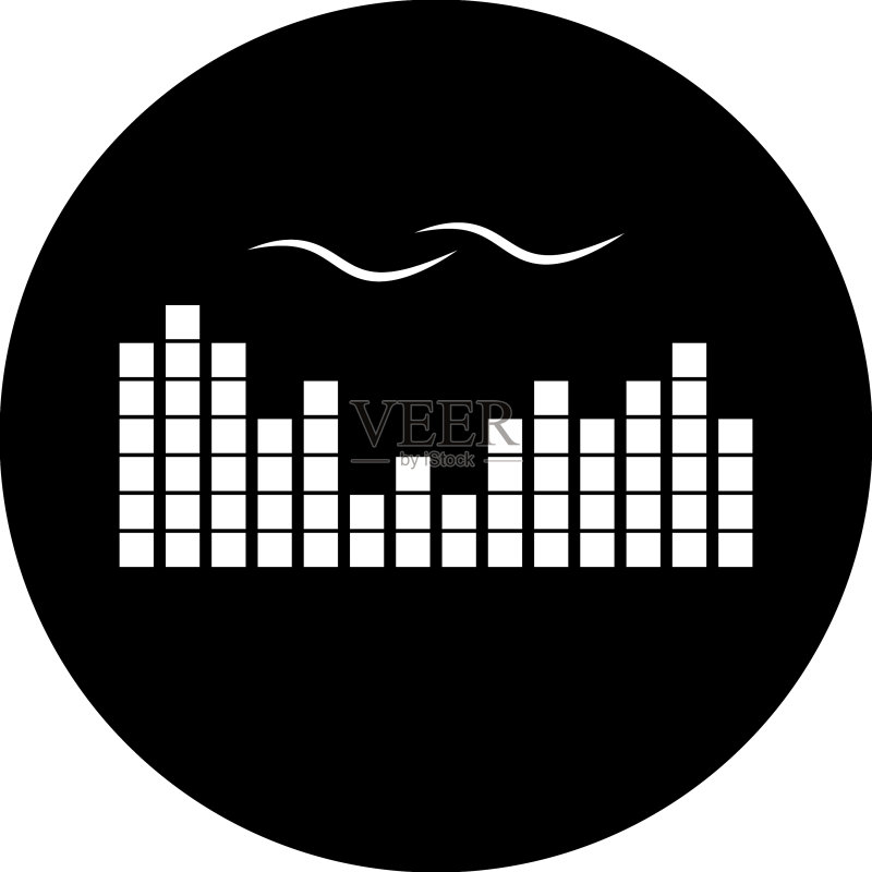 声波音乐标志图标素材