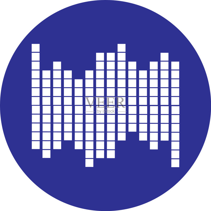声波音乐标志图标素材
