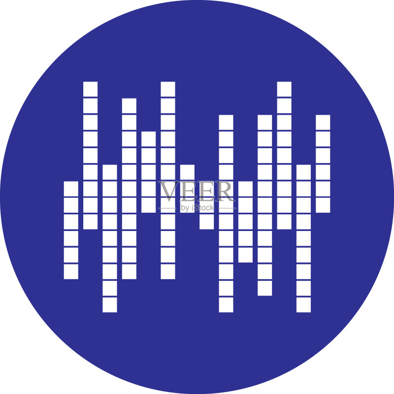 声波音乐标志图标素材