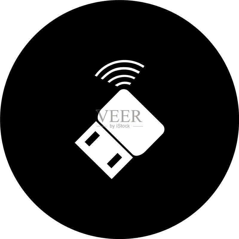 USB数据传输标志图标素材