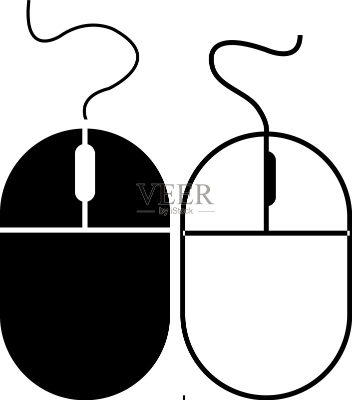 电脑鼠标Logo图标素材