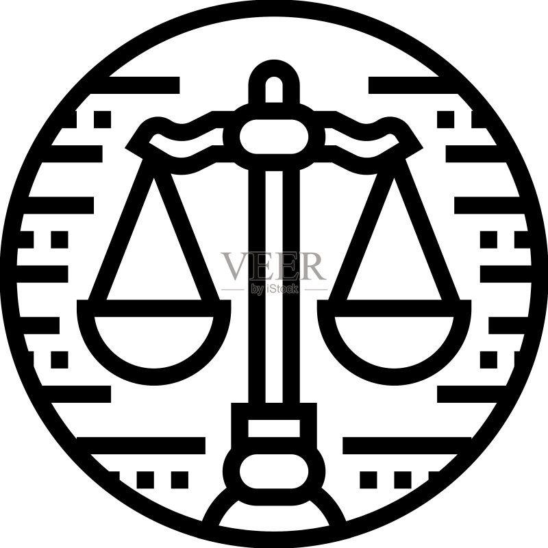 天秤座线性图标图标素材