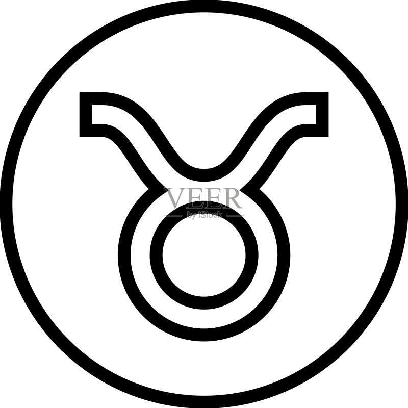 金牛座线条图标图标素材
