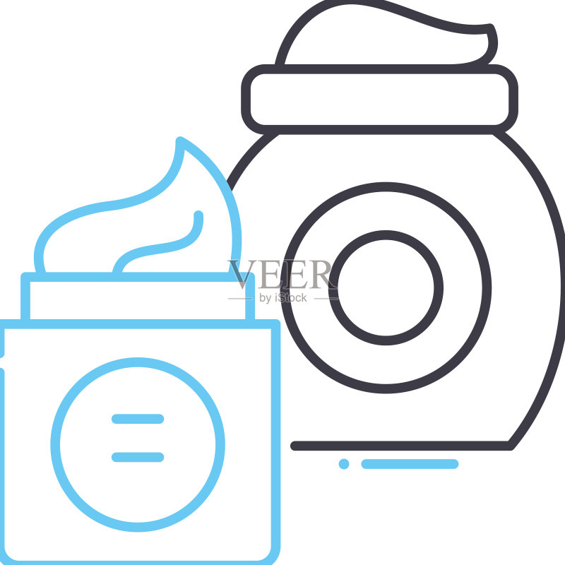 奶油线条轮廓图标符号图标素材