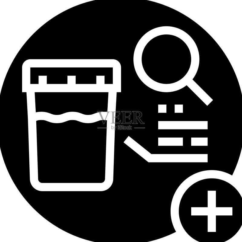 尿液分析健康检查标志图标图标素材