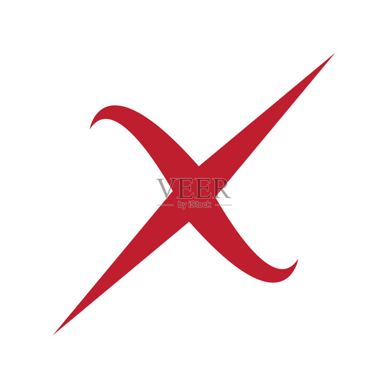 字母X图标素材