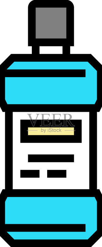 彩色漱口水图标图标素材