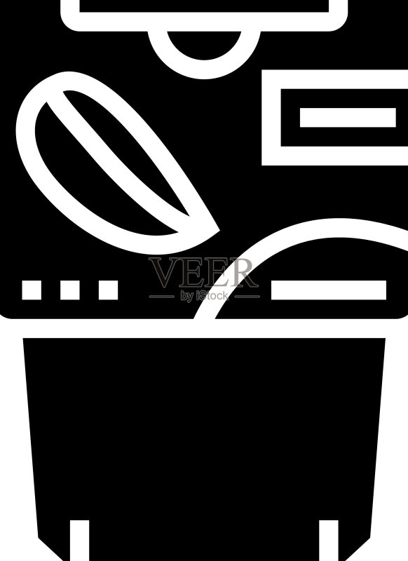 芒果泥水果字形图标图标素材
