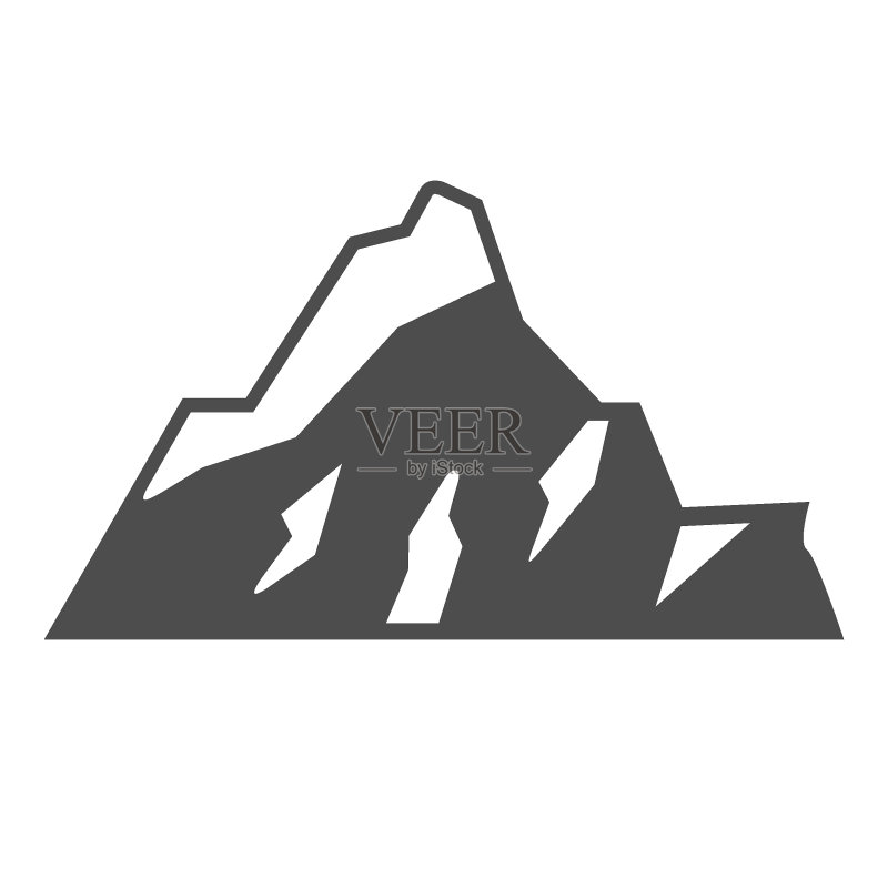 山或丘陵标志图标图标素材