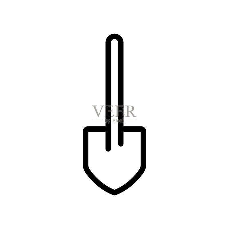 与建筑相关的铲子工具图标图标素材