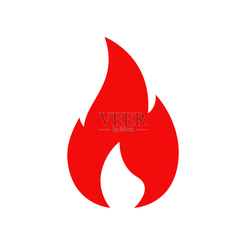 红色火焰燃烧篝火隔离图标图标素材