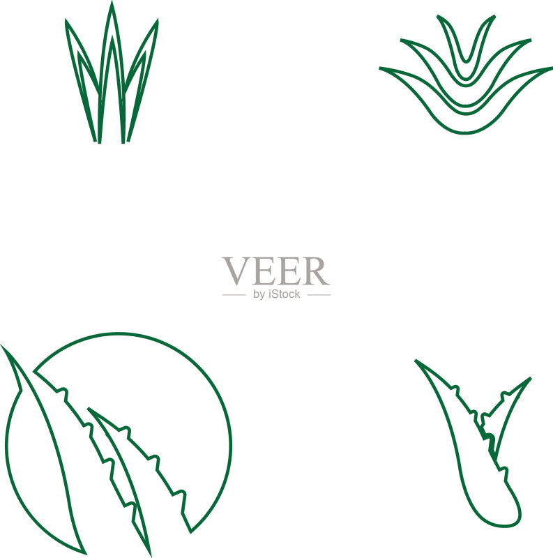 芦荟Logo图标素材
