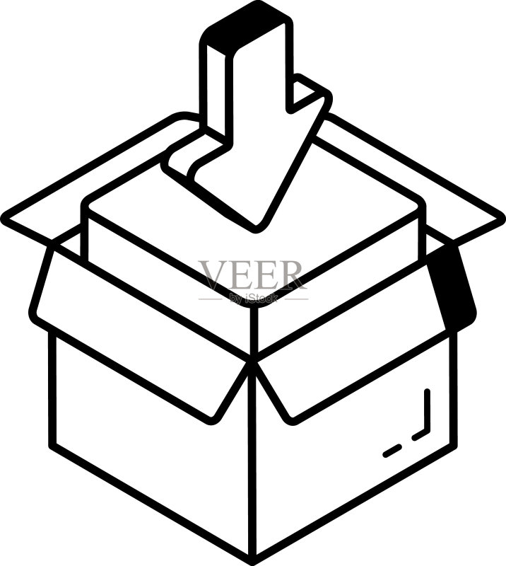 包装轮廓图标设计图标素材
