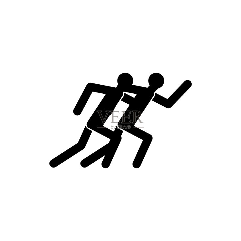 奔跑的人Logo图标素材