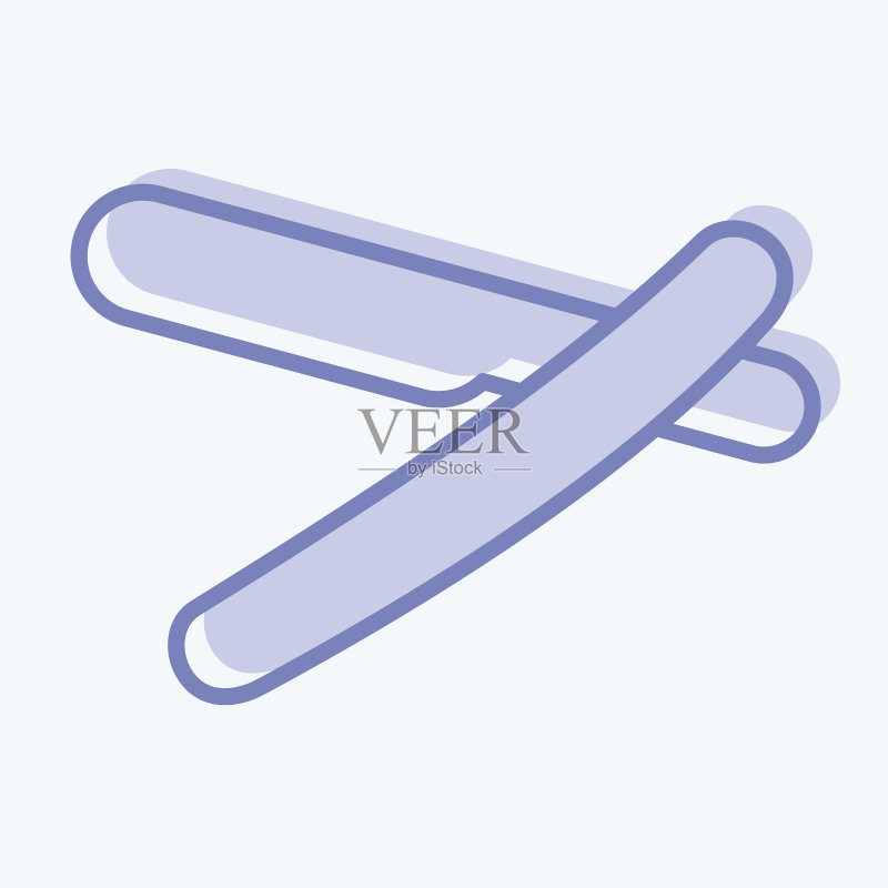 理发店专用剃刀icon图标素材