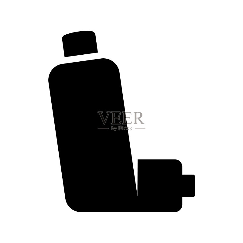 哮喘吸入器图标肺病治疗图标素材