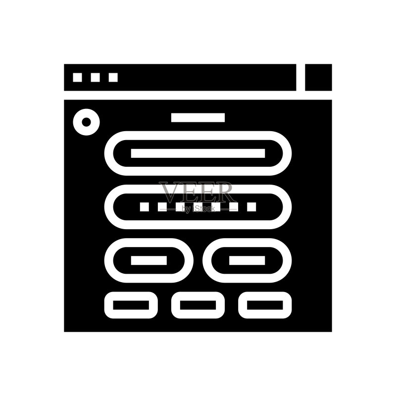 网页表格注册标志符号图标矢量图图标素材