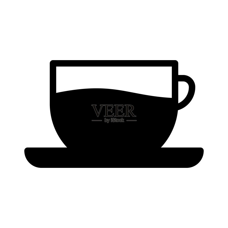咖啡杯图标设计模版矢量图图标素材