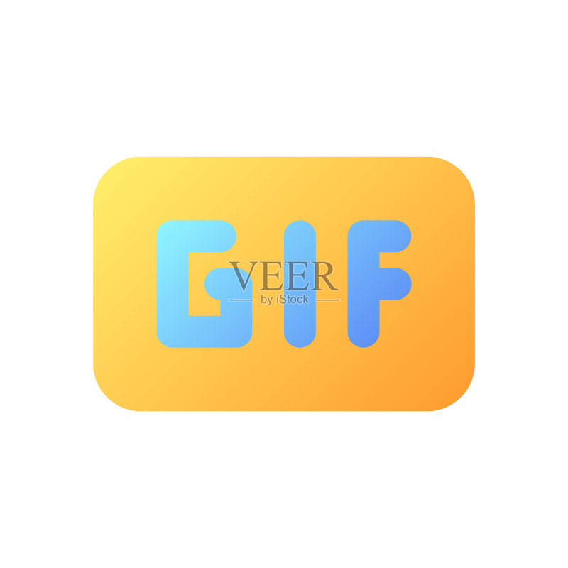 GIF像素完美扁平渐变颜色UI图标图标素材