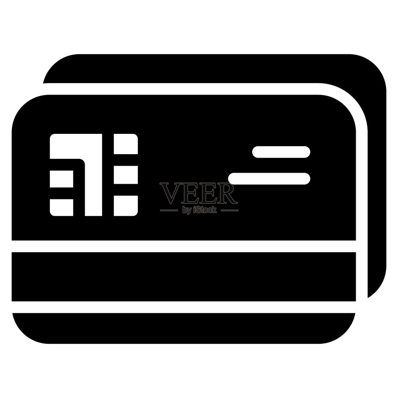 信用卡黑色星期五促销活动,商店或市场购物商务图标设计图标素材