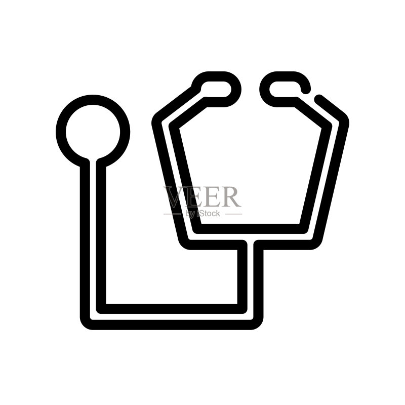 听诊器图标模板设计图标素材