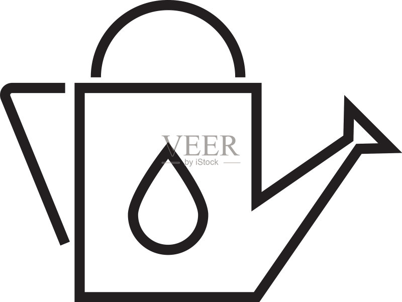 喷壶线性图标农业工具图标素材