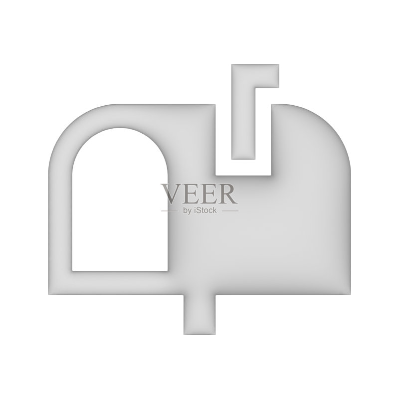 邮箱图标3D按钮符号图标素材