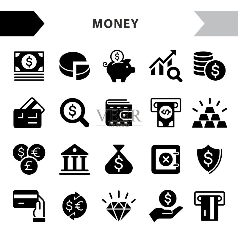 金融图标集图标素材