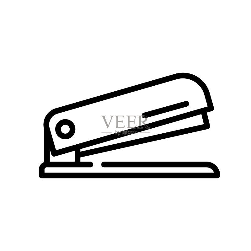 订书钉图标模板设计矢量图图标素材