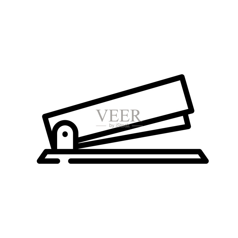 订书钉图标模板设计矢量图图标素材
