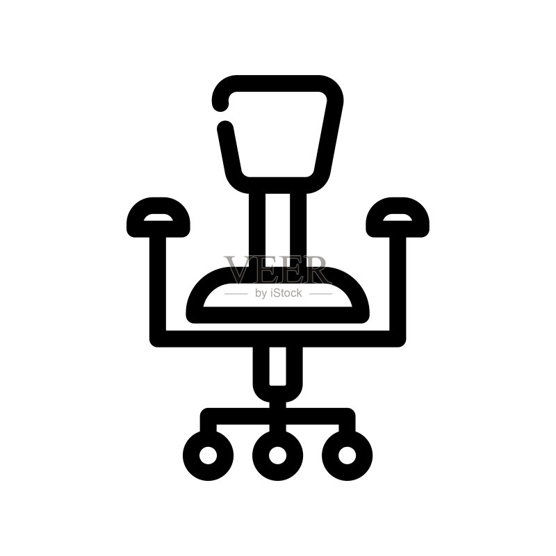 办公椅图标设计模板图标素材