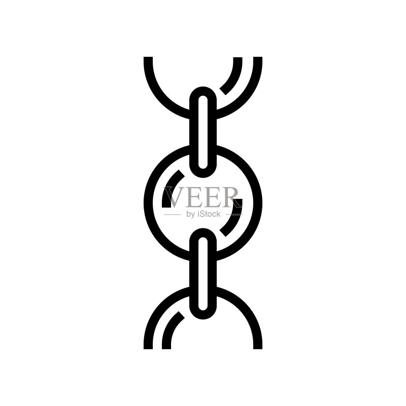 亮片链线图标矢量图图标素材