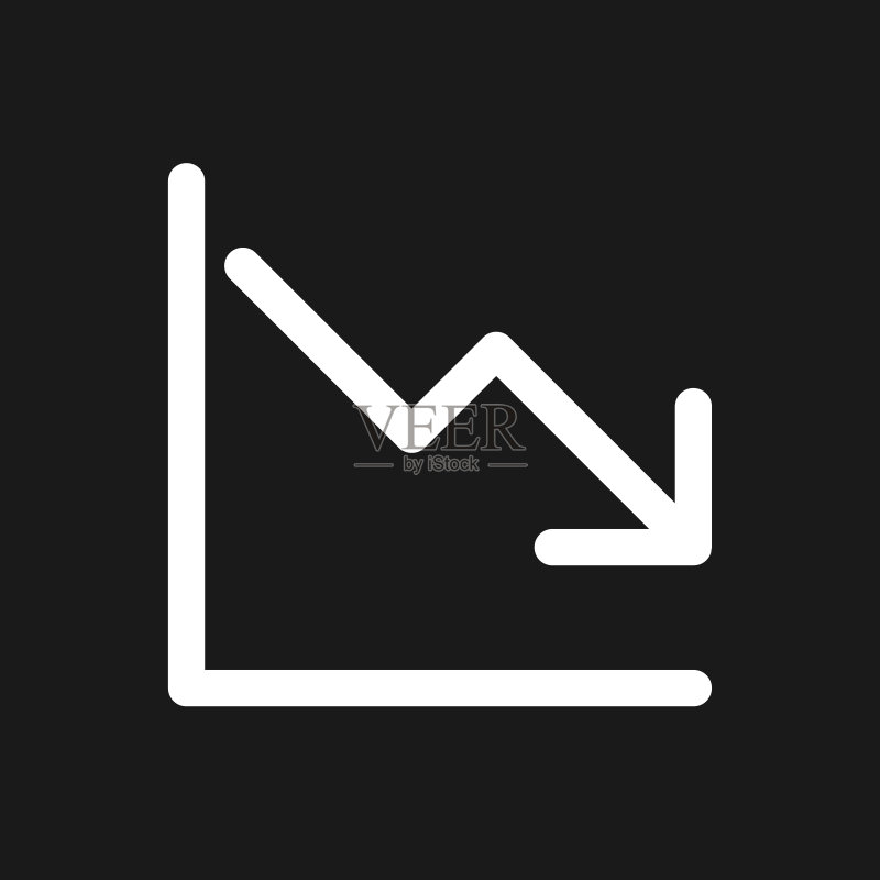递减暗模式字形UI图标图标素材