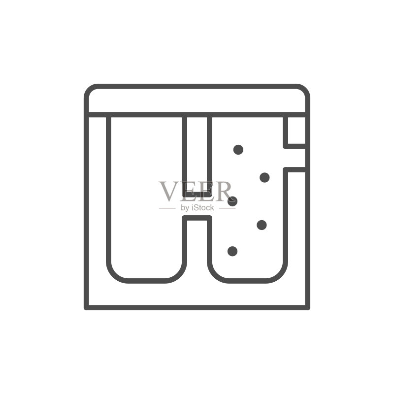 废水化粪池图标图标素材