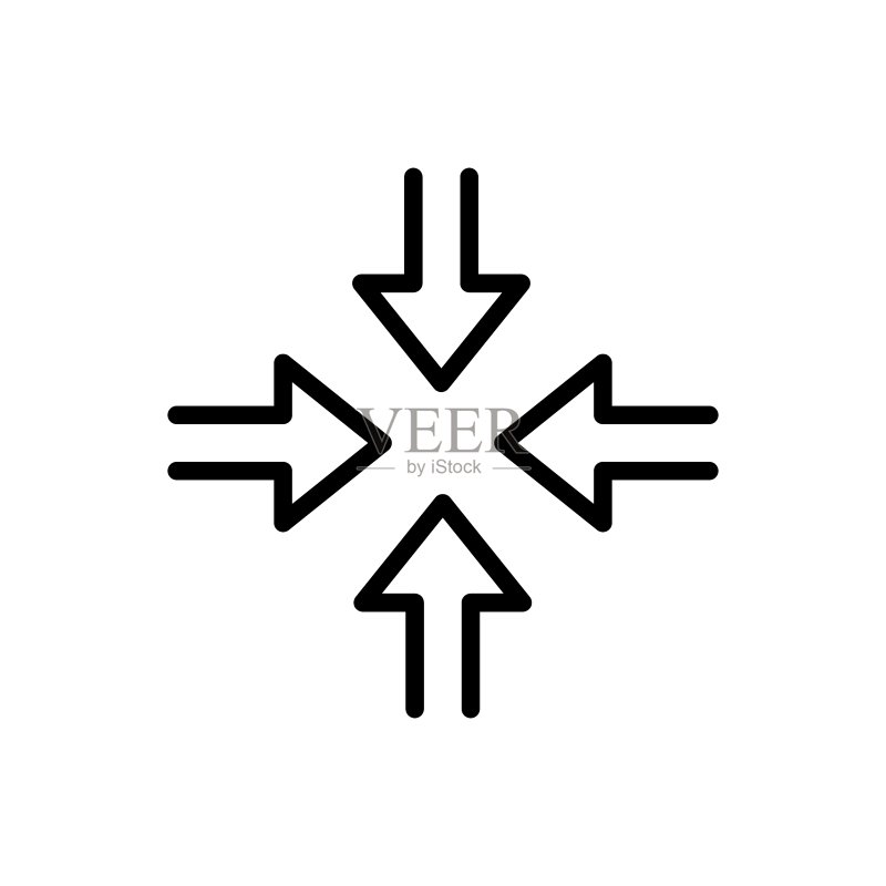 窗户控制按钮线性图标图标素材