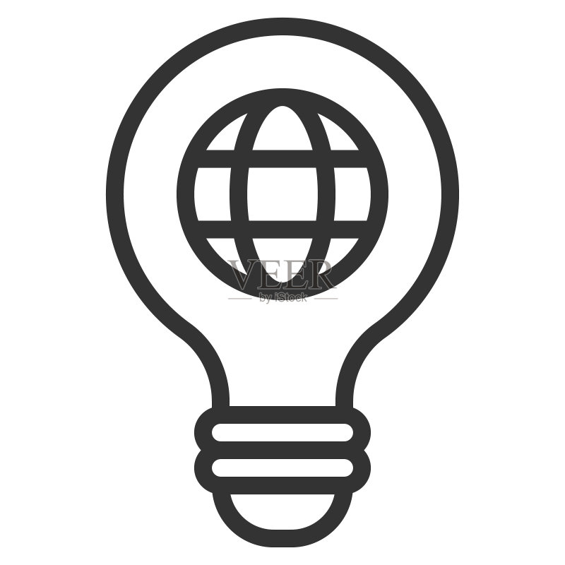 互联网思维线性图标矢量图图标素材