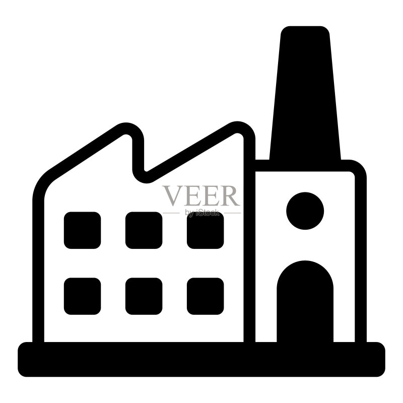 工厂标志图标,矢量标志设计图标素材