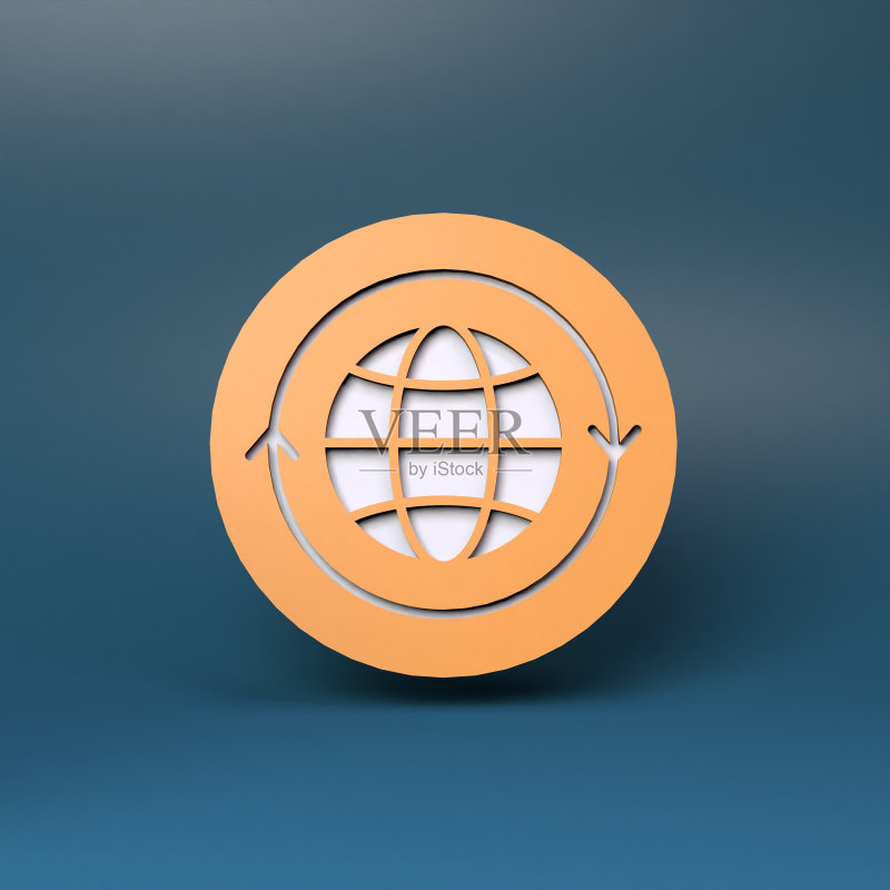 3D可回收图标图标素材