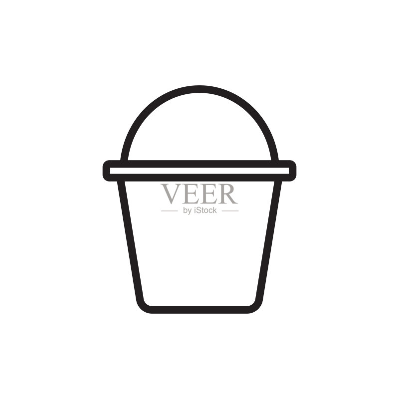 水桶工具图标矢量设计图标素材