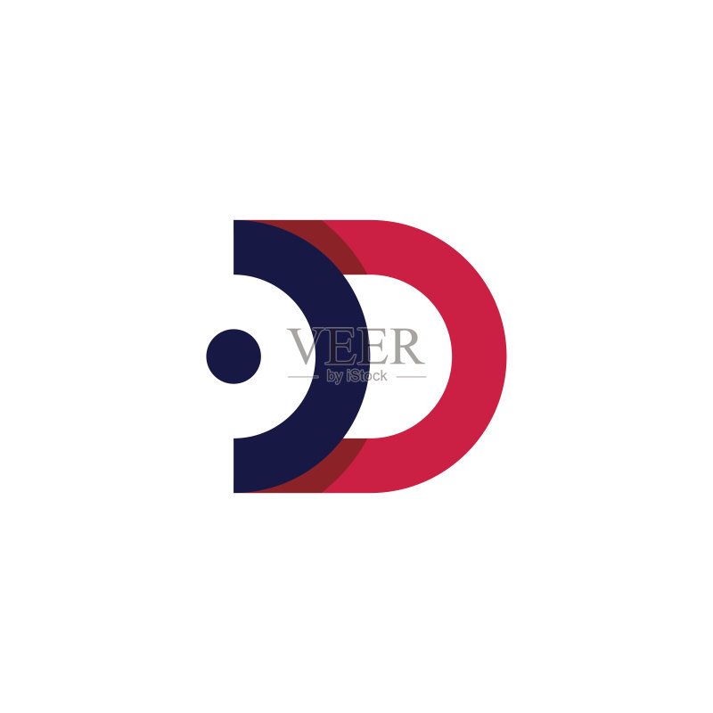 字母D图标设计模板图标素材