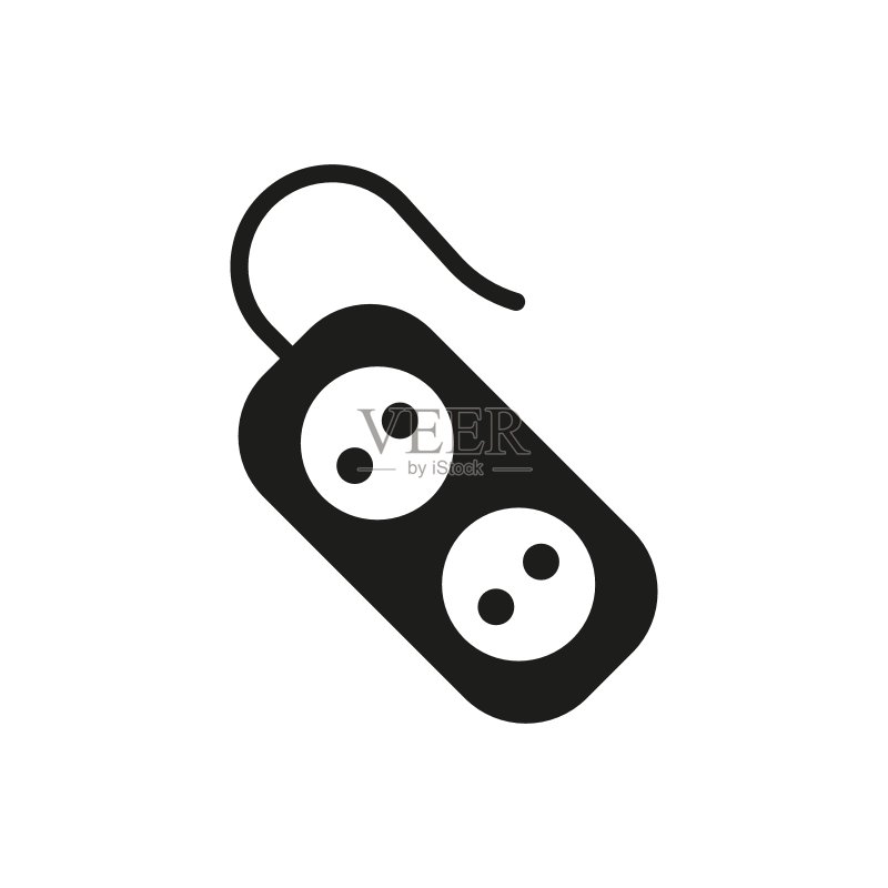 电源插座线性图标图标素材