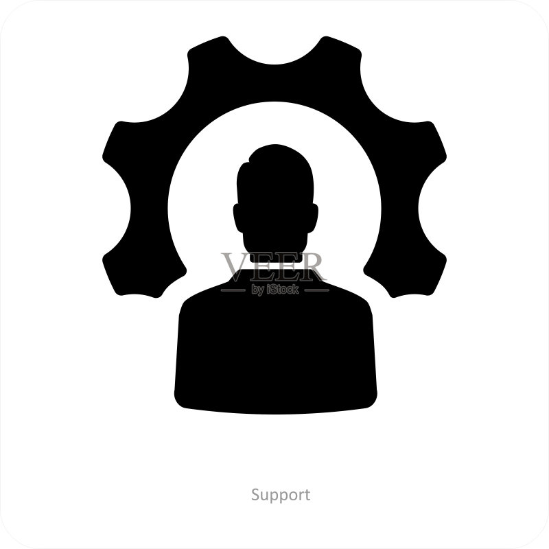 支持与服务图标概念图标素材