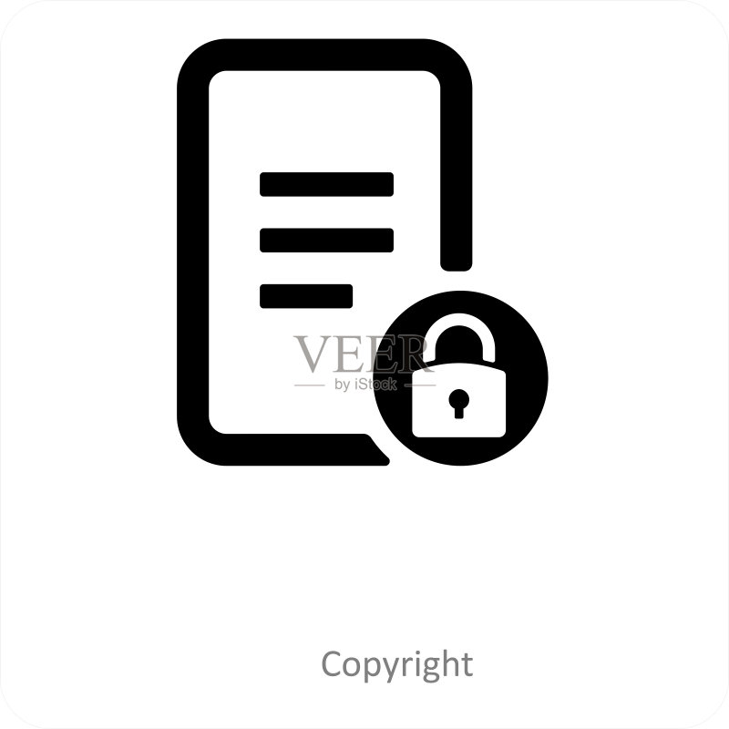 版权和安全图标概念图标素材